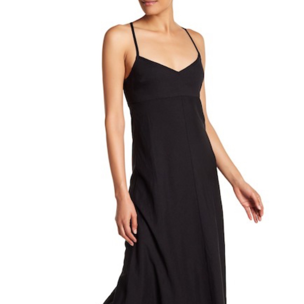 Theory Black Haranna maxi dress size 0